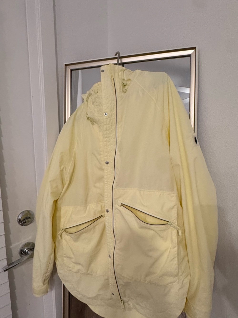 FP Movement singing in the rain jacket. Butter yellow color that’s packable! - Picture 3 of 6